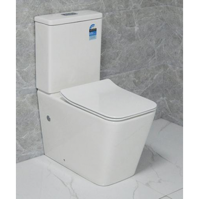 Toilet Suite Rimless Flush BTW A3981 S/P Pan